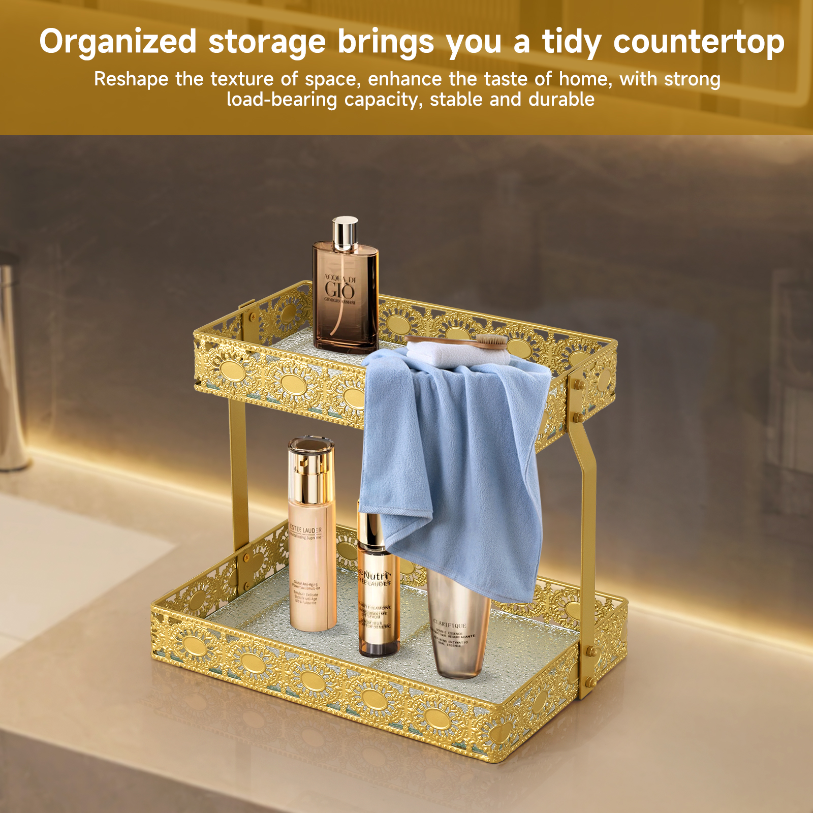 Double-Layer Glass Storage Tra - огляд і ціна High Luxury Skincare