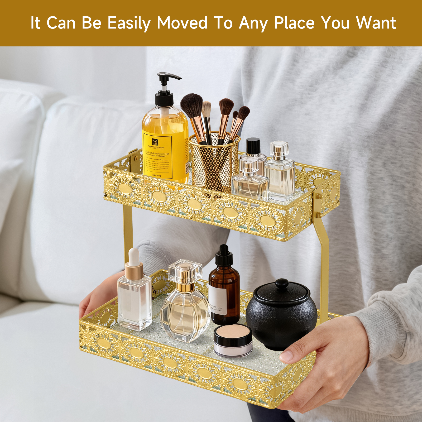 Double-Layer Glass Storage Tra - огляд і ціна High Luxury Skincare