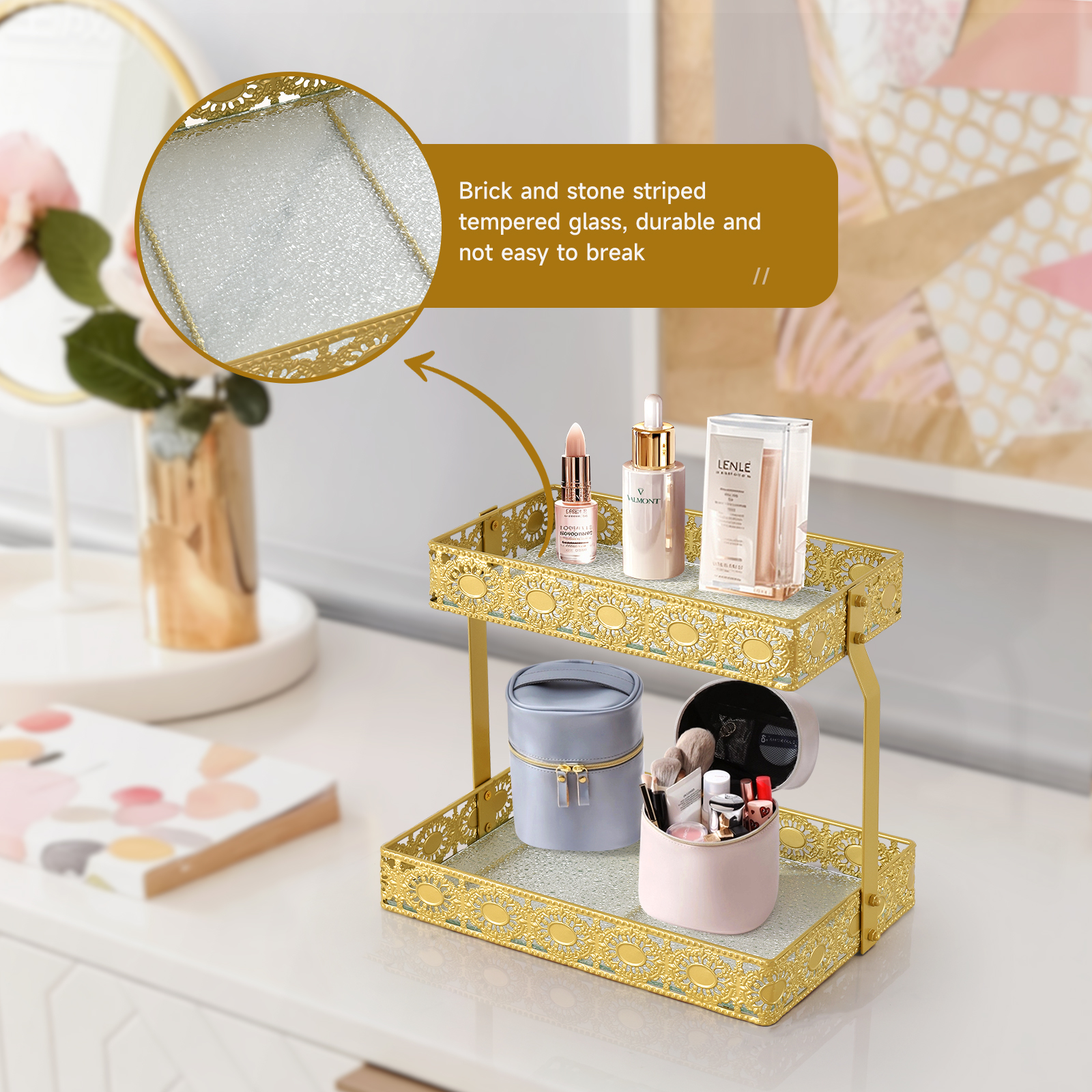 Double-Layer Glass Storage Tra - огляд і ціна High Luxury Skincare