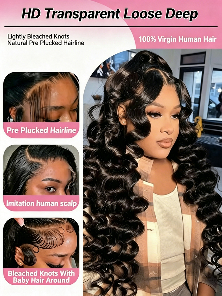 13x6 HD Loose Deep Wave Lace F - огляд і ціна High Luxury Skincare